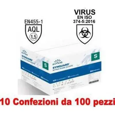10 X 100-Piece Boxes Of Powder-Free Nitrile Medical Gloves – Size S 1
