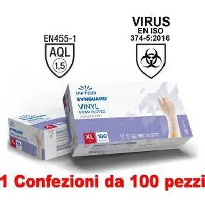 100-Piece Pack Of Powder-Free Vinyl Medical Gloves – Size Xl 1