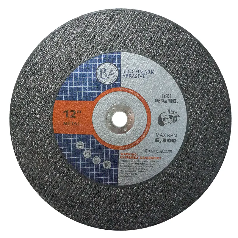 12-Inch Gas-Powered Saw Blade – T1 High-Speed, 1/8" (5/32") Kerf, 20Mm Arbor – 10-Pack 1