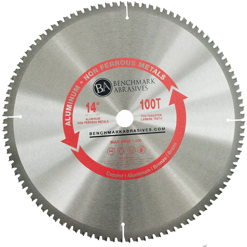 14-Inch 100-Tooth Tct Circular Saw Blade Optimized For Aluminum 1