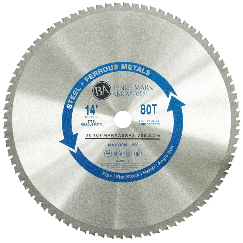 14-Inch 80-Tooth Tct Heavy-Duty Saw Blade For Steel And Ferrous Metals 1