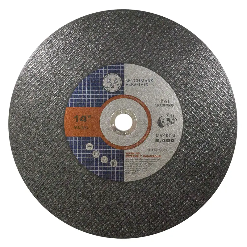 14-Inch Gas Saw Blade – T1 High-Speed, 1/8" (5/32") Kerf, 1" Arbor – 10-Pack 1