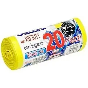 20-Pack Yellow Trash Bags — 50 X 60 Cm, Standard Duty 1