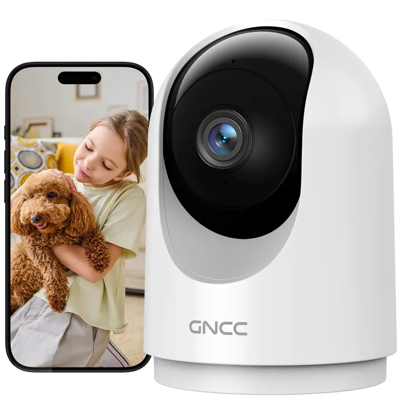 2K Indoor Wi-Fi Security Camera – 360° Pan-Tilt, Instant Motion Alerts, Two-Way Audio & Alexa Support Over 2.4Ghz Band 1