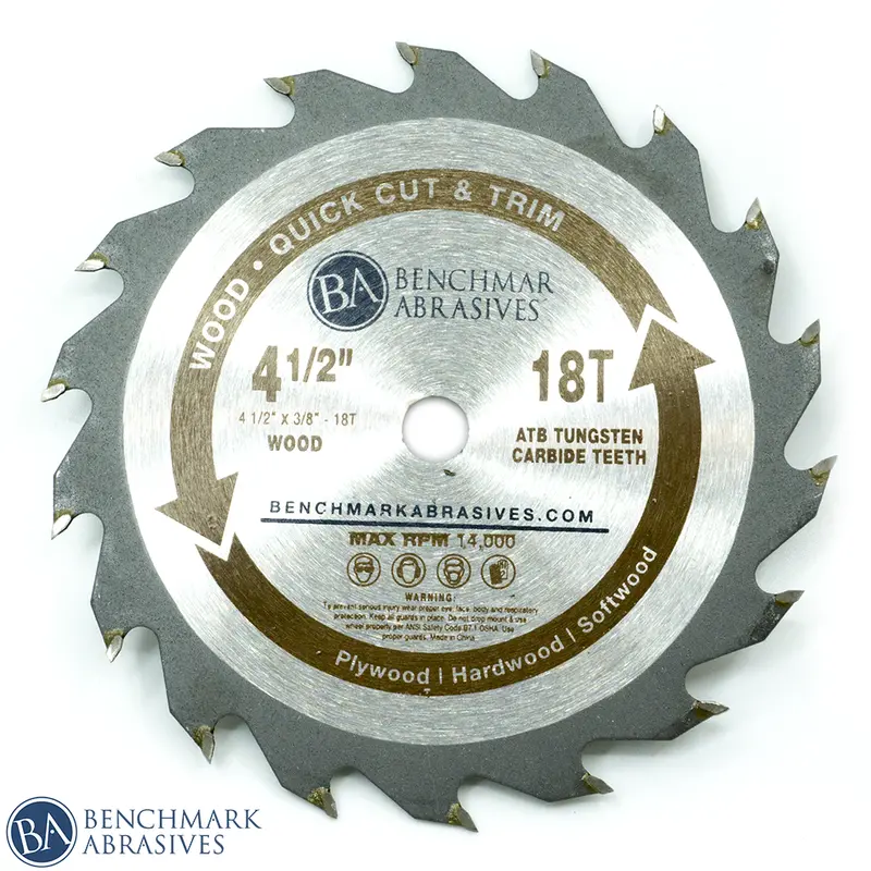 4-1/2" 18-Tooth Tct Circular Saw Blade For Rapid Cutting And Precision Trimming 1