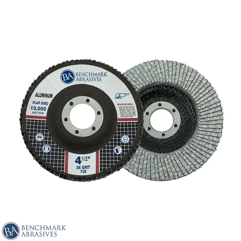 4.5-Inch T29 Flap Disc With Stearate Coating – Optimized For Aluminum Finishing 1