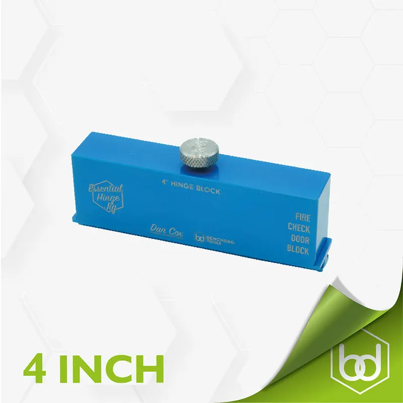 4-Inch Fire-Check Hinge Block For Essential Hinge Jig 1
