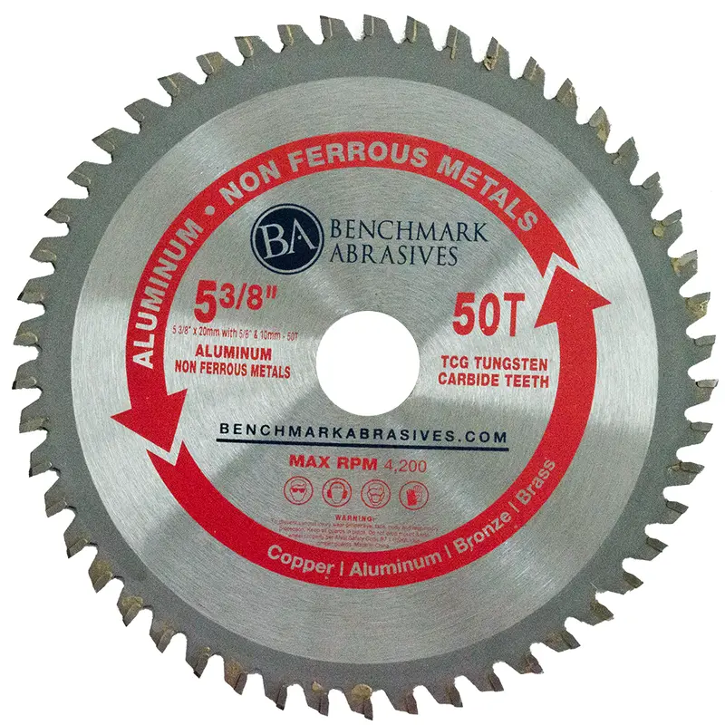 5-3/8" 50-Tooth Tct Saw Blade – Small-Diameter Aluminum Cutting Blade 1