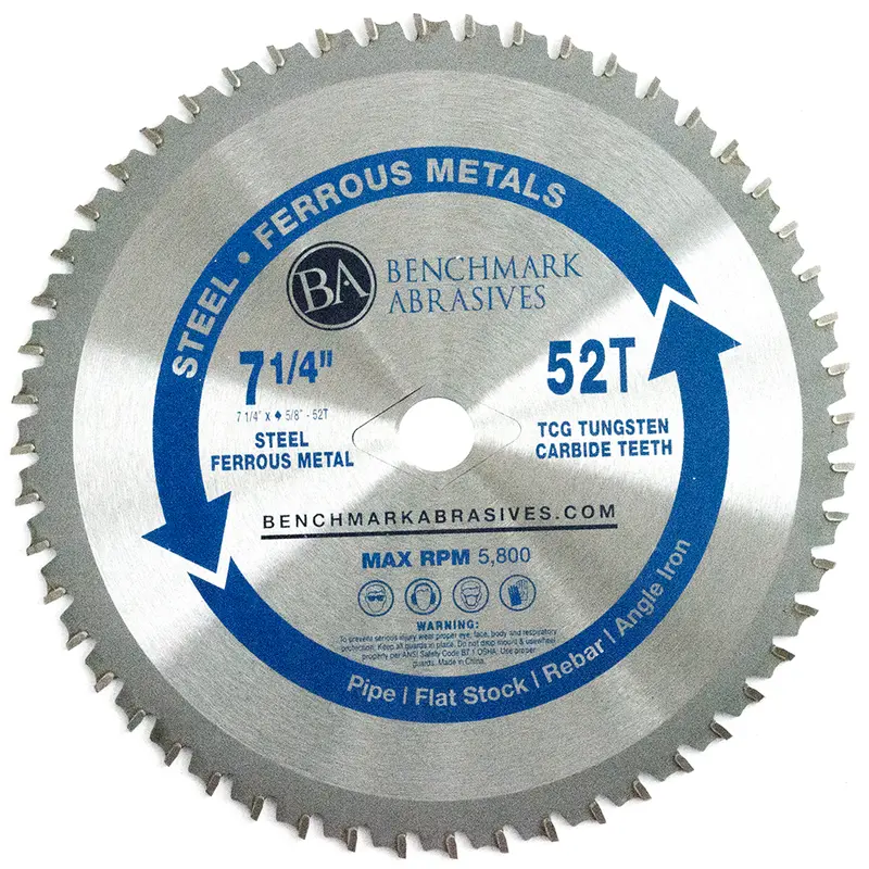 7-1/4-Inch 52-Tooth Tct Cordless-Compatible Saw Blade For Steel 1