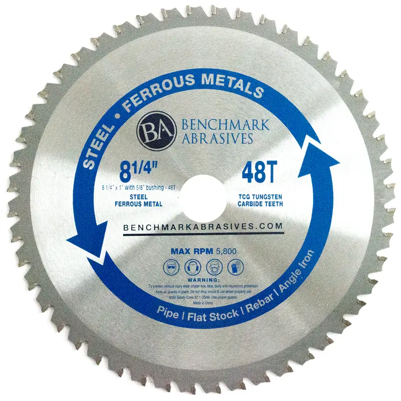 8-1/4-Inch 48-Tooth Tct Portable Saw Blade For Steel And Sheet Metal 1