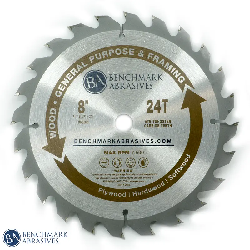 8-Inch 24-Tooth Tct General-Purpose Framing And Trimming Saw Blade 1