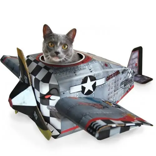 Aircraft-Shaped Cat Playhouse 1