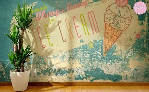 Always Room For Ice Cream Themed Wall Mural 1