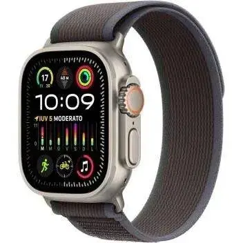 Apple Watch Ultra 2 – 49Mm Titanium Case With Trail Loop Band (Blue/Black), Small/Medium, Cellular (Mrf53Ty/A) 1