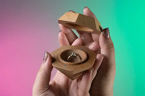 Areaware Geometric Diamond-Shaped Storage Box 1