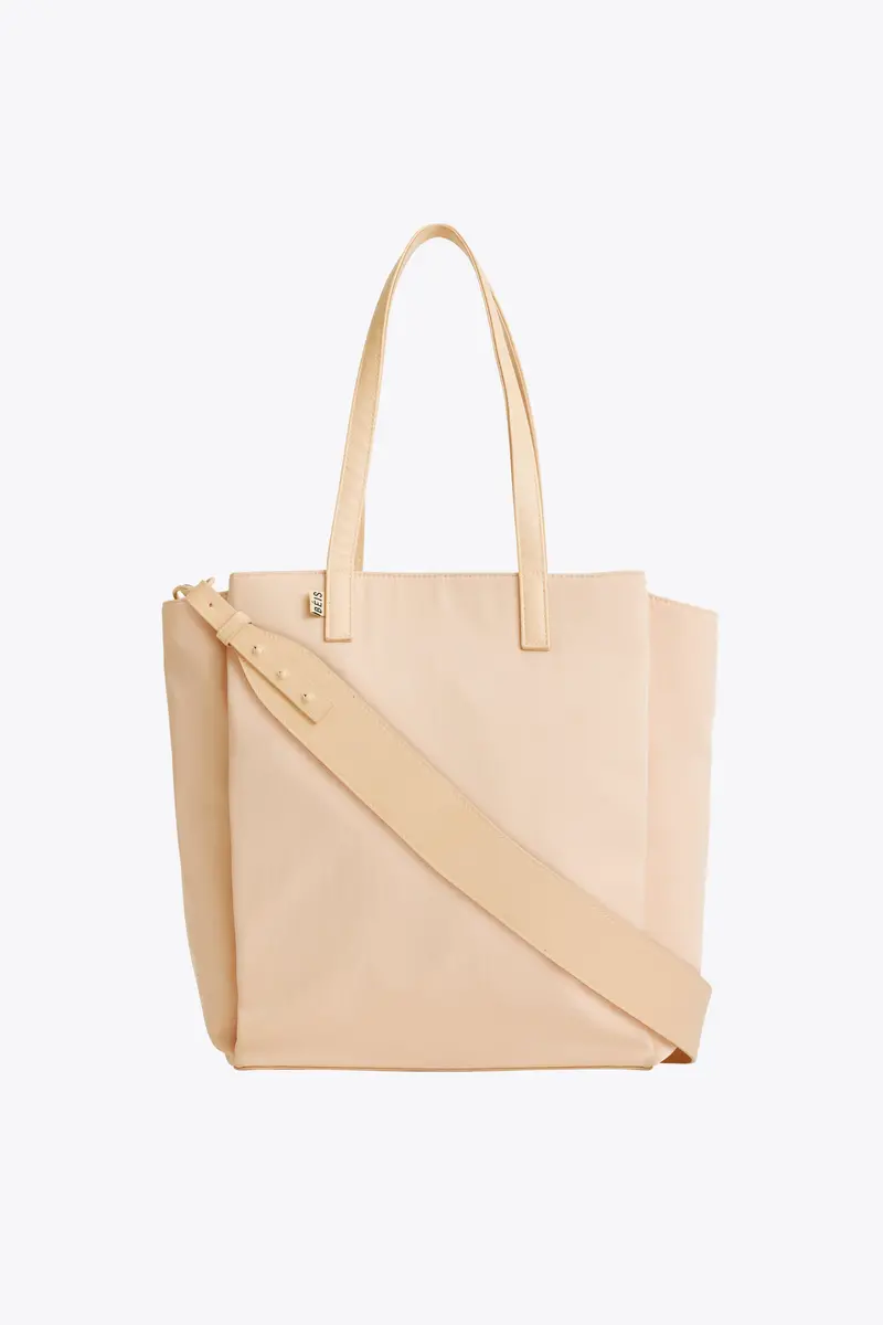 Beige Commuter Tote Bag 1