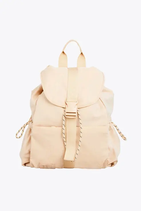 Beige Sport Backpack – Athletic-Inspired Commuter Pack 1