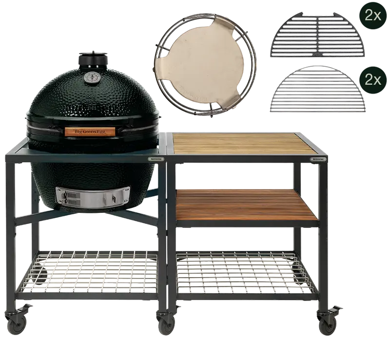 Big Green Egg Onyx Xlarge Outdoor Kitchen Package 1