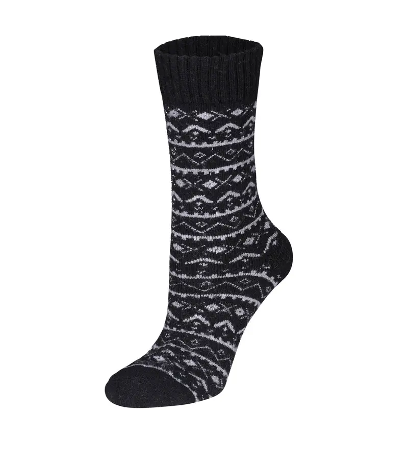 Black Wool Knit Leg Warmers – Ganka Model 84-318 1