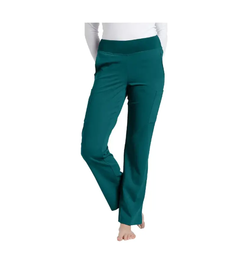 Caribbean Yoga-Style Uniform Pant – White Cross 1