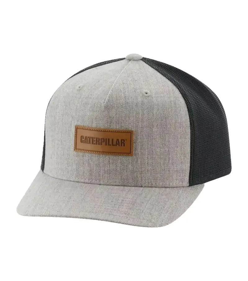 Caterpillar Flat Bill Grey Embroidered Cap 1
