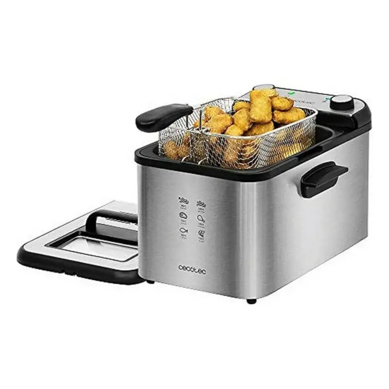 Cecotec Cleanfry Infinity 4000 Deep Fryer – 4L, 3270W, Black & Silver 1