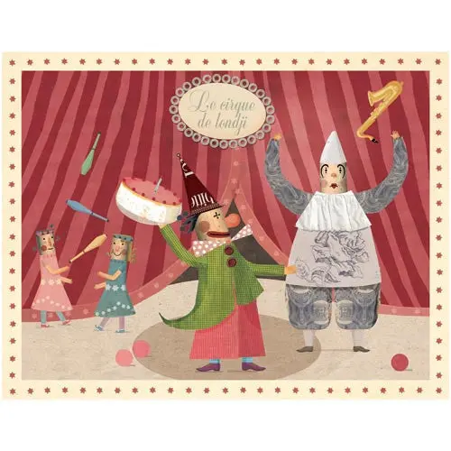 Circus Puzzle Featuring A Humorous Clown Design 1