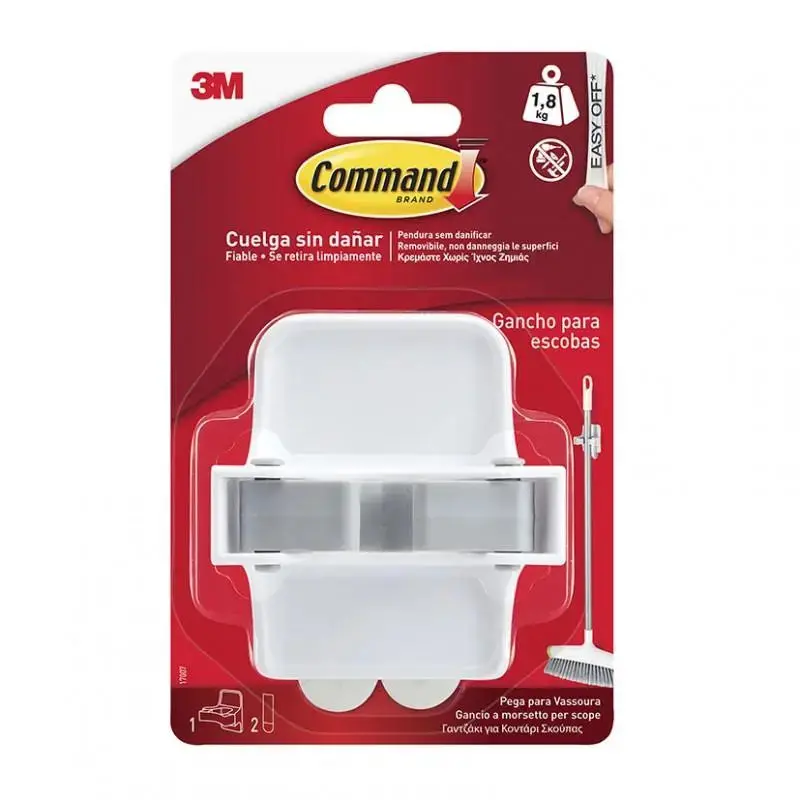 Command Scoop Hook – Removable Clamp-On Broom Holder For Walls Or Cabinets 1