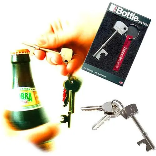 Compact Keychain Bottle Opener – Stainless Steel 1