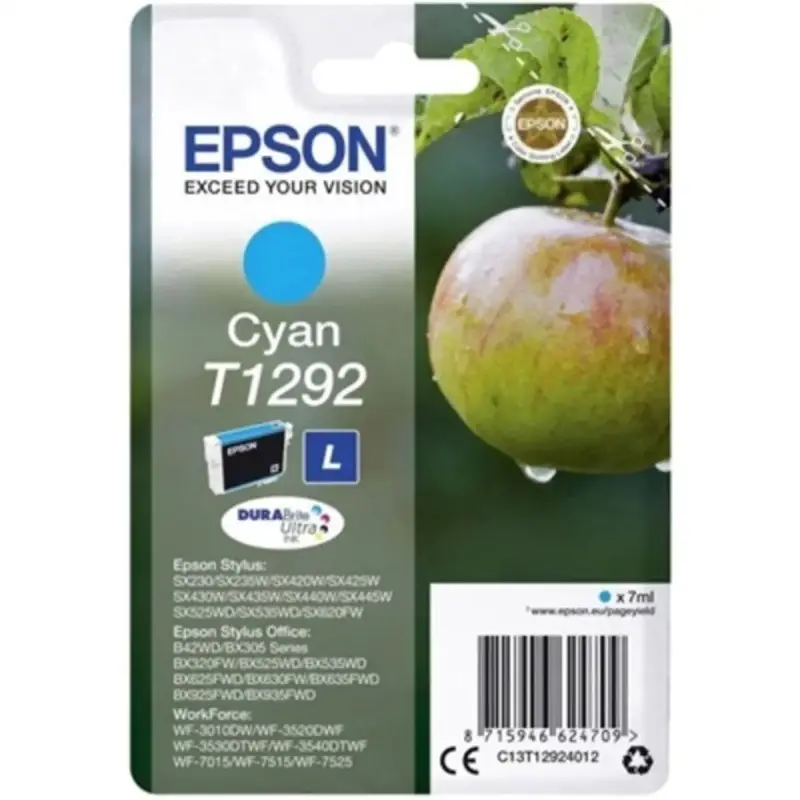 Compatible Epson T1292 Cyan Ink Cartridge 1