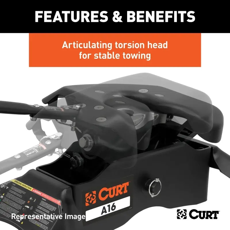 Curt A16 16K Fifth Wheel Hitch – Compatible With Ram 2500/3500 Puck Systems 1