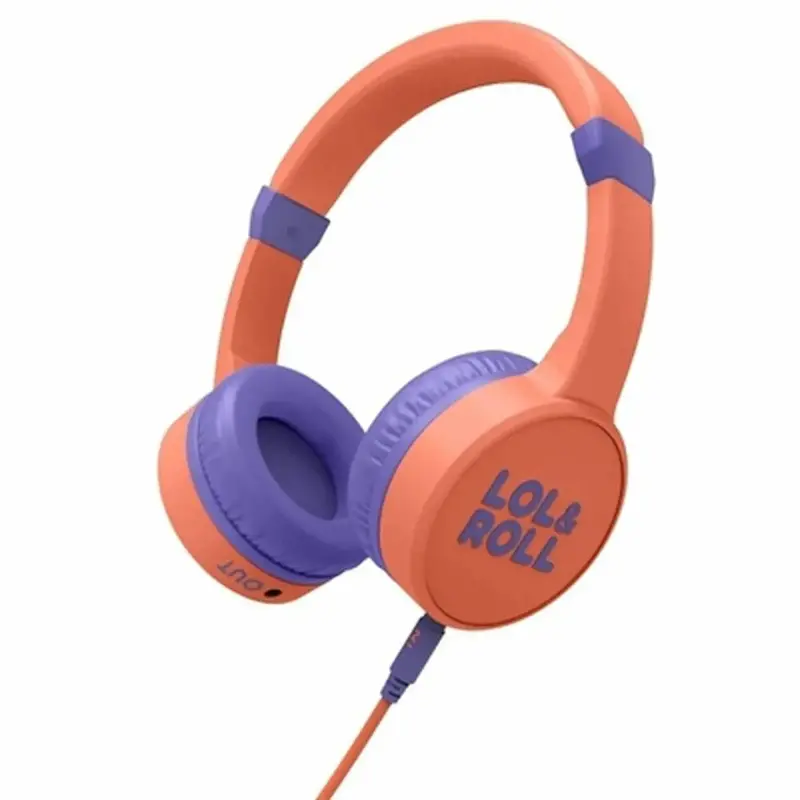 Energy Sistem Lol&Roll Pop Kids Earbuds – Orange Youth-Friendly In-Ear Headphones 1
