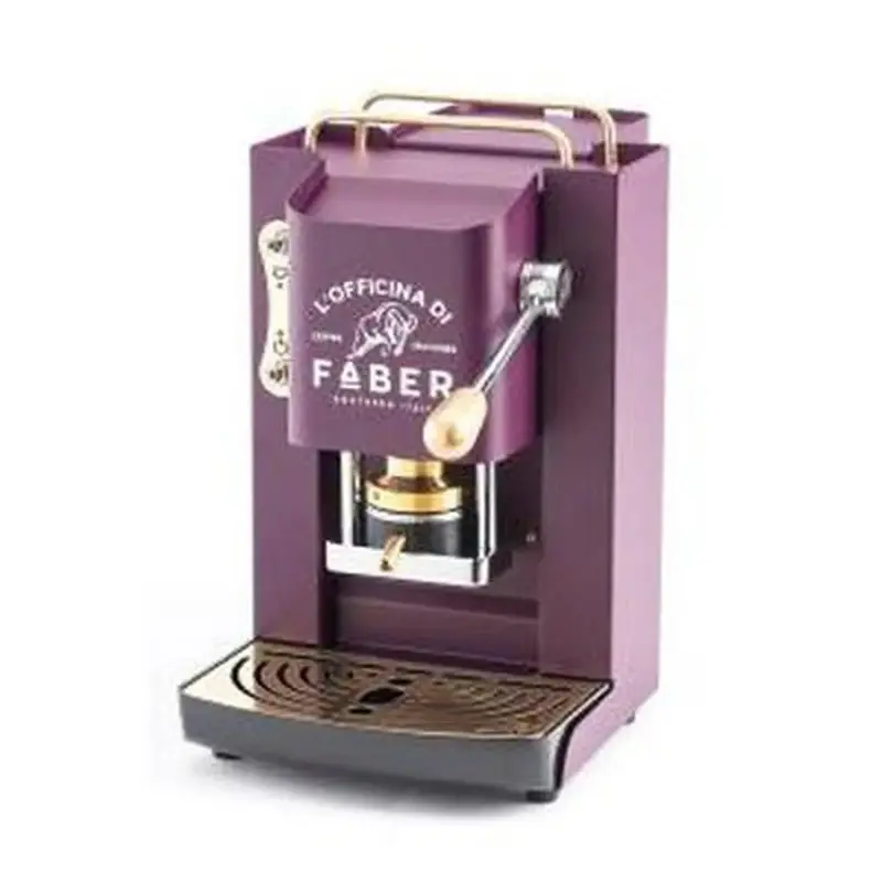 Faber Pro Deluxe Espresso Machine – 44Mm Capsule Compatible, Violet Brass Finish 1