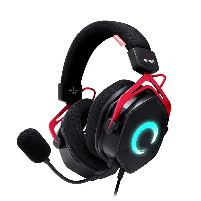 Fr-Tec Enso Wired Headset With Mic – Red And Black Design 1