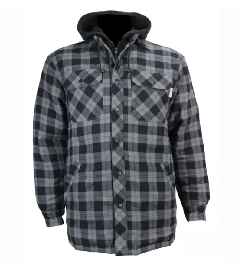 Gatts Flannel-Lined Hooded Work Jacket – Style 626Dcf 1
