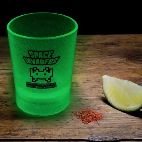 Glow-In-The-Dark Space Invader Shot Glass 1