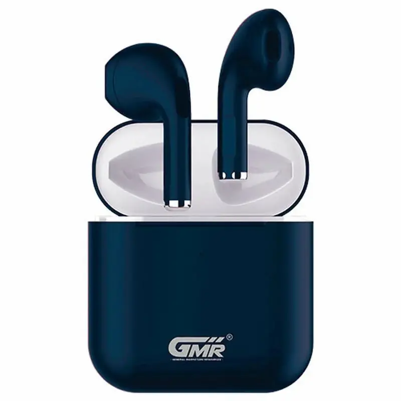 Goms Blue Wireless Earbuds – 400 Mah Battery, 35 Mah Charging Case 1