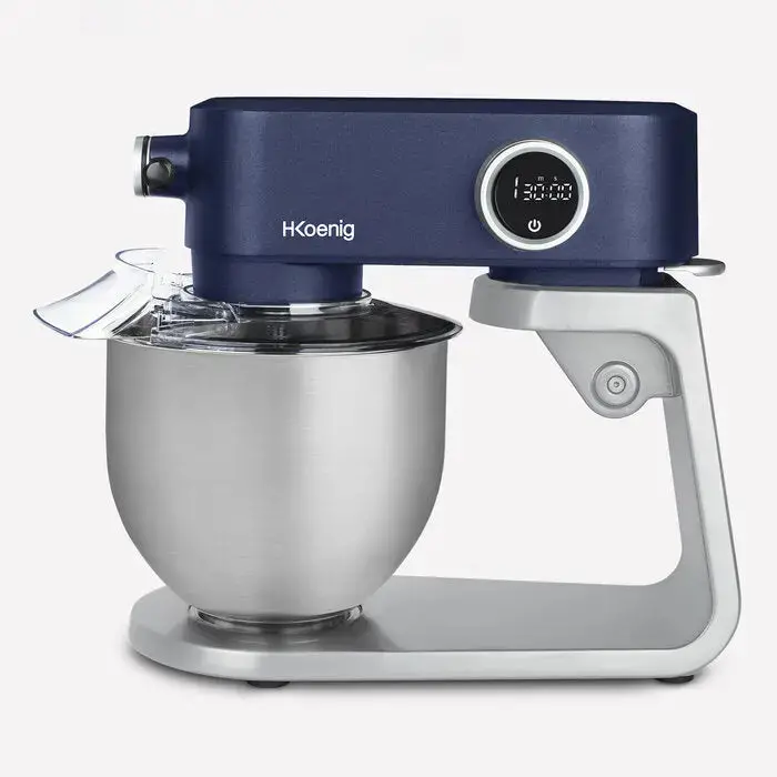 H.Koenig Km126 Professional Stand Mixer – 800W, 5L Bowl, Matte Blue & Silver 1