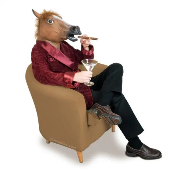 Handcrafted Horse Head Mask – Artistic Resin Costume Or Decor Piece 1