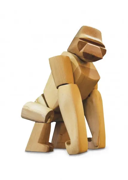 Hanno The Gorilla – Handcrafted Wooden Animal By Areaware 1