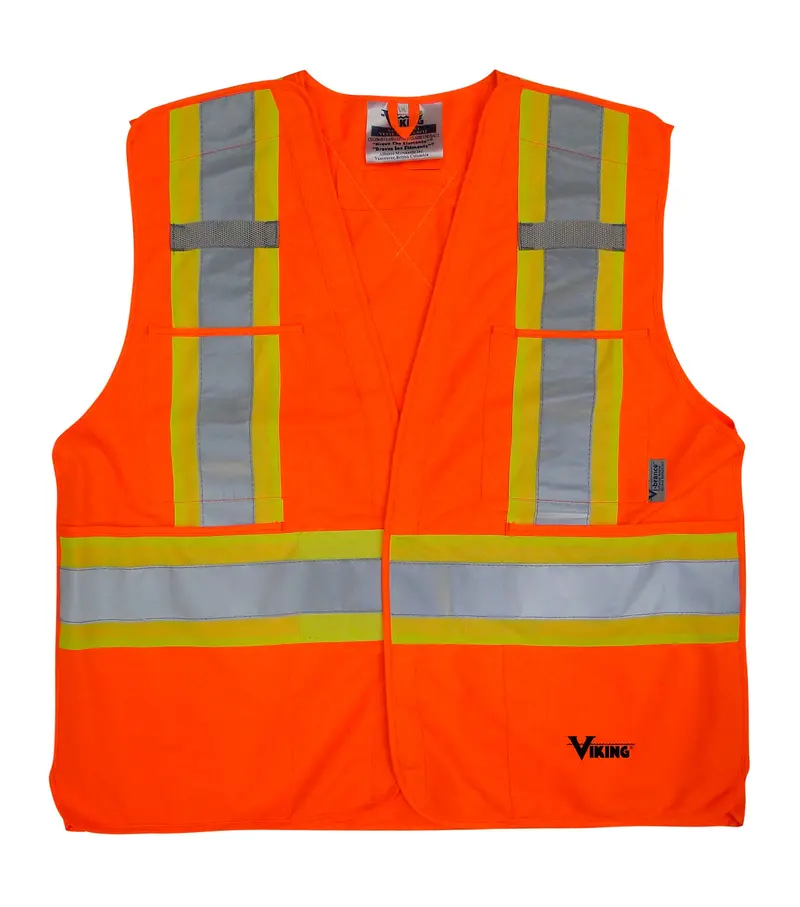 High-Visibility Work Vest 6135 – Ansi Class 2 Certified By Viking 1