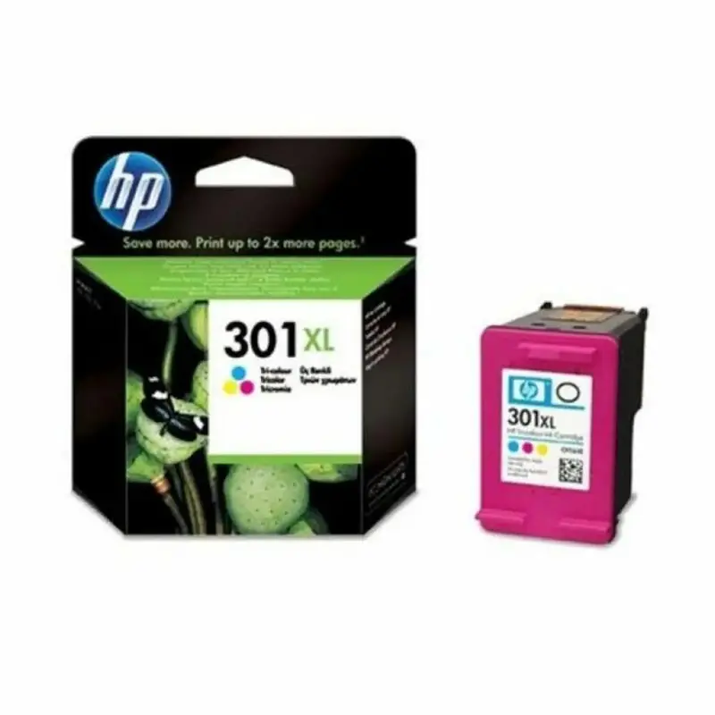 Hp 301Xl High-Yield Ink Cartridge (Ch564Ee) – Tri-Color (Cyan, Magenta, Yellow), Genuine Oem 1