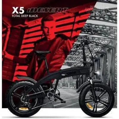Icon.E Idesert-X5 Foldable E-Bike – 250W Motor, Deep Black Frame 1