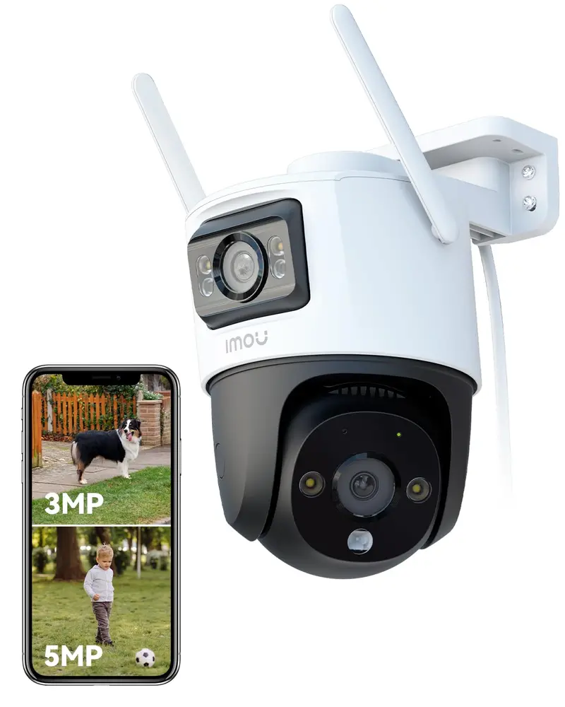 Imou Dual-Lens 4K Outdoor Wifi Security Camera With 360° Ptz, Color Night Vision, Human & Vehicle Detection, Ip66 Weatherproof, Smart Tracking 1