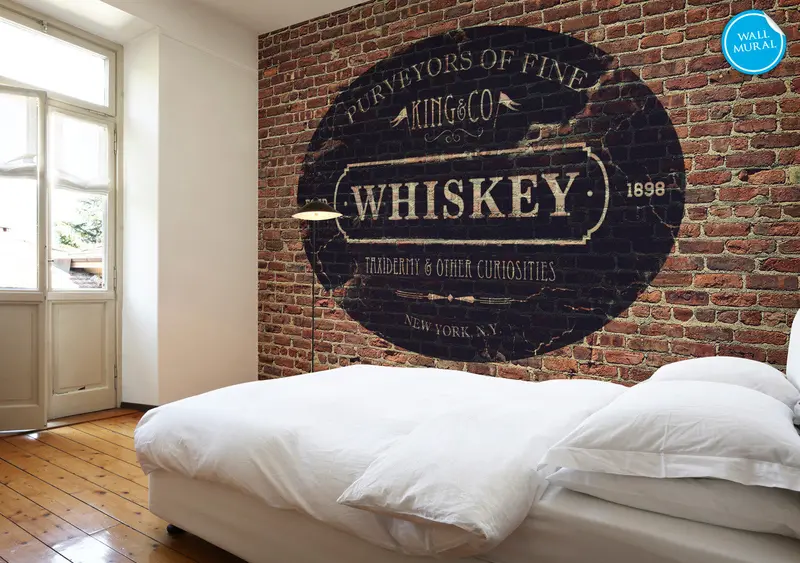 King & Co Whiskey-Themed Wall Mural Decor 1