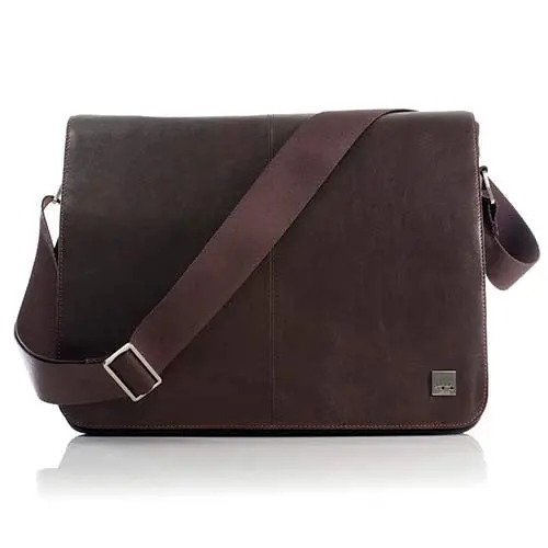 Knomo Bungo 15-Inch Laptop Messenger Bag – Brown 1