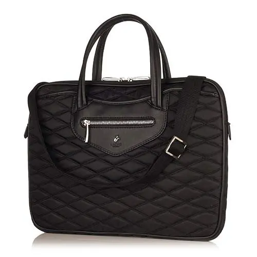 Knomo Charlotte 14-Inch Slim Women'S Briefcase In Black 1