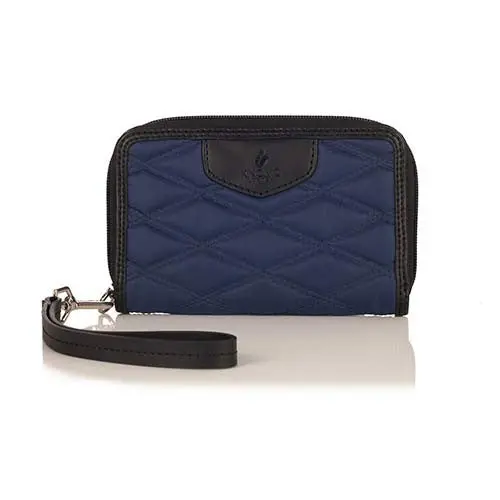 Knomo Colville Smartphone Wristlet Clutch In Navy 1