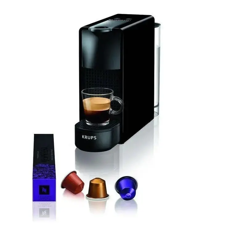 Krups Xn1108 Nespresso-Compatible Coffee Machine – 0.6L Water Reservoir, Compact Black Design (Grade A Refurbished) 1