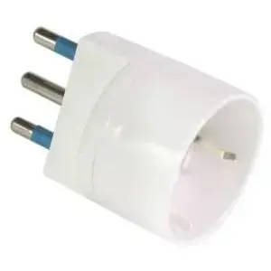 Mkc Schuko Adapter – 10A Plug To 16A Socket (Italian Standard) 1